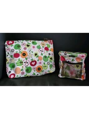Thirty One Apple Blossom  Organizer Utility Tote and Makeup Organizer